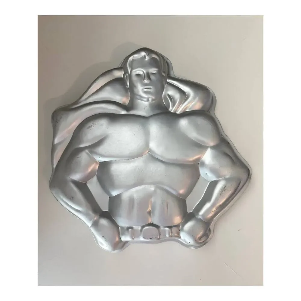 Vintage 1977 Wilton  DC Comic Superhero Superman Batman cake pan, birthday cake
